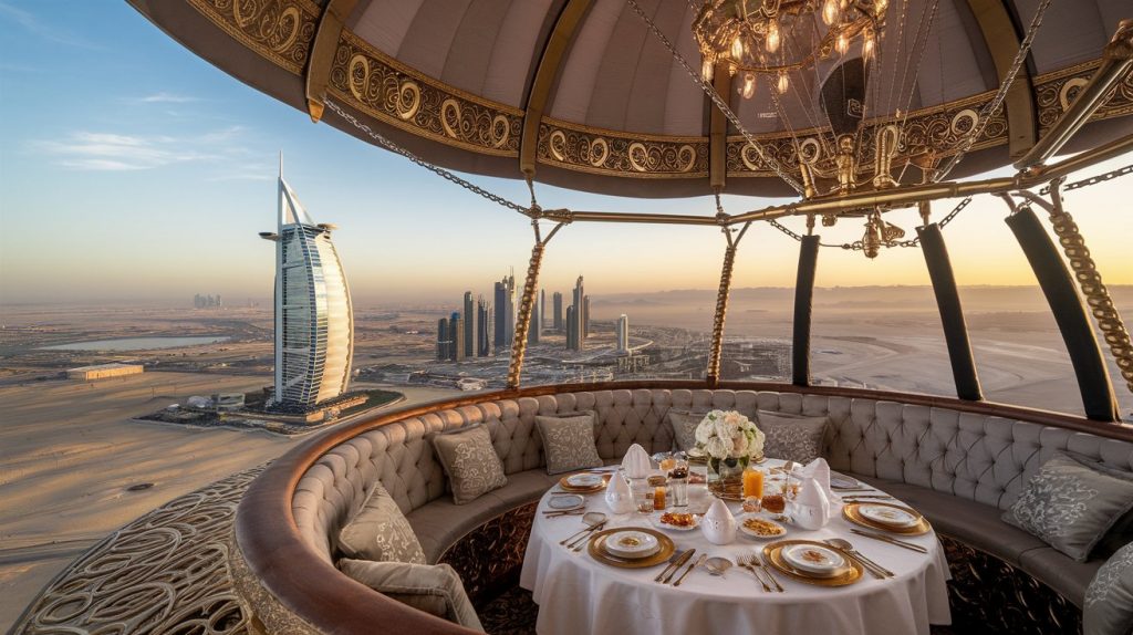 رحلة فاخرة بالمنطاد مع إفطار من إعداد شيف ميشلان في دبي - Image 3